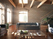Інтер'єр кімнат і меблі в стилі "лофт"