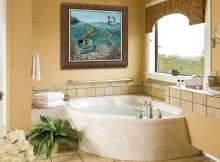 Дизайн ванної кімнати на фото.